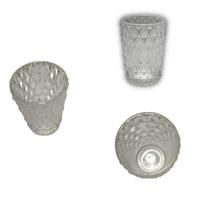 Porta Vela de Vidro Estilo Copo 6,5x9 cm