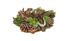 Porta Vela Decorativa Pinha Berry 17x17x7cm