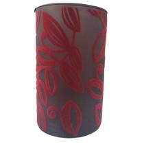 Porta vela rechaud decorado veludo vidro 14cm - un Porta vela rechaud decorado veludo vidro 14cm - un