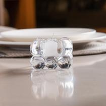 Porta Velas Bubble 6,5cm x 6,5cm x 5cm Vidro Lyor Porta Velas Bubble 6,5cm x 6,5cm x 5cm Vidro Lyor