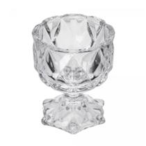 Porta Velas Castiçal Deli Diamond de Vidro 6,5cm Decora Lyor Porta Velas Castiçal Deli Diamond de Vidro 6,5cm Decora Lyor