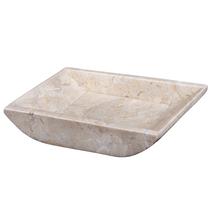Porta Velas Criativo Home Barco de Mármore Champanhe 16x12x3 cm Porta Velas Criativo Home Barco de Mármore Champanhe 16x12x3 cm