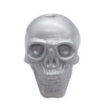 Porta Velas de Caveira Prata Detalhada Alta Qualidade 6 cm Porta Velas de Caveira Prata Detalhada Alta Qualidade 6 cm