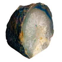 Porta Velas de Geodo de Ágata - O Cristal da Cura - 11e11-se