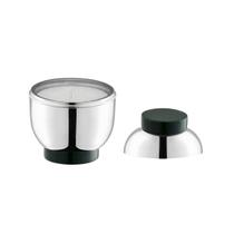 Porta Velas Volupté Prata com Resina Verde Porta Velas Volupté Prata com Resina Verde