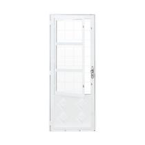 Porta Veneza C/vigia e Grade 85x215 Vitralfer - Esquerda