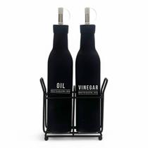 Porta Vinagre E Azeite Manhattan C/Suporte Galheteiro 300ml