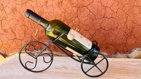 Porta Vinho De Bicicleta Em Ferro Para Mesa E Decoração - Divinas Artes