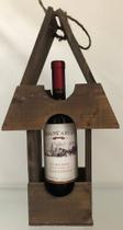 Porta Vinho Em Madeira Betumada, para garrafa de 750ml Porta Vinho Em Madeira Betumada, para garrafa de 750ml