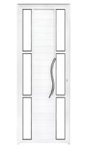 Porta Vision Com Puxador e 6 Vidros L25 Branca:2.10x90 Porta Vision Com Puxador e 6 Vidros L25 Branca:2.10x90