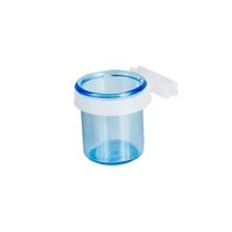 Porta Vitamina Cristal Pequena Azul Presilha Fechada 8ml 12 Unidades Pet Piu Jel Plast
