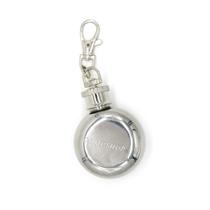 Porta Whisky Mini Cantil Chaveiro Portátil Inox de Bolso Kn