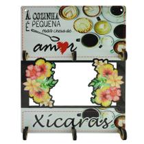 Porta Xícara Para 6 Unidades Decoração A Cozinha 28x21,5 Mdf 6mm Madeira Porta Xícara Para 6 Unidades Decoração A Cozinha 28x21,5 Mdf 6mm Madeira