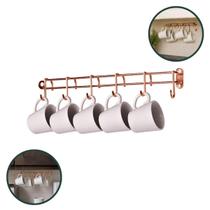 Porta Xícaras 7310 Suporte de Parede Cozinha com 6 Ganchos