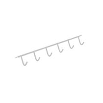 Porta Xícaras Largura 310mm Branco Em Aço Porta Xícaras Largura 310mm Branco Em Aço