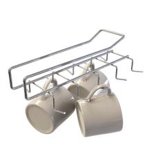 Porta Xícaras Organizador de Armário com Encaixe Cromado 10 Xícaras