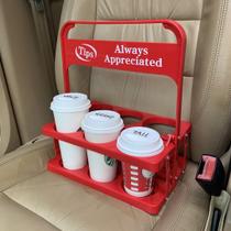 Portador de bebidas de plástico dobrável MC&SA para entrega de alimentos Portador de bebidas de plástico dobrável MC&SA para entrega de alimentos