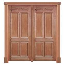 Portal de Abrir Duquesa 216 Madeira Maciça Reto de Cedro Arana Batentes de 14 CM Casmavi - 2.15 (A) X 1.70 (L)