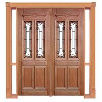 Portal Duplo de Abrir Duquesa Com Grade 015 Madeira Maciça Reto de Cedro Arana Batentes de 14 CM Casmavi - 2.15 (A) X 1.83 (L) Portal Duplo de Abrir Duquesa Com Grade 015 Madeira Maciça Reto de Cedro Arana Batentes de 14 CM Casmavi - 2.15 (A) X 1.83 (L)