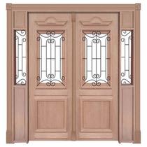 Portal Duplo de Abrir Realeza Com Grade 001 Madeira Maciça Reto de Cedro Arana Batentes de 14 CM Casmavi - 2.15 (A) X 2.36 (L) Portal Duplo de Abrir Realeza Com Grade 001 Madeira Maciça Reto de Cedro Arana Batentes de 14 CM Casmavi - 2.15 (A) X 2.36 (L)