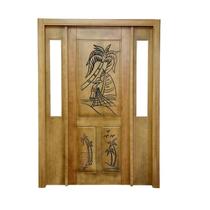 Portal Madeira Maciça Vitrô Duplo Pescador Entalhada Completa 153x213x14cm Cedro Rosa Portal Madeira Maciça Vitrô Duplo Pescador Entalhada Completa 153x213x14cm Cedro Rosa