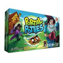 Portal Potties Um jogo sobre bruxos que teletransportam cocô Jogo de tabuleiro para crianças e famílias Idades 7+ 2-4 Jogadores Jogos de Magos Rookie