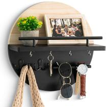 Portallaves de Pared Decorativo con Repisa y Ganchos dreampossible