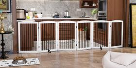 Portão autônomo para animais de estimação PUPETPO para cães, interno, 120 cm de largura Portão autônomo para animais de estimação PUPETPO para cães, interno, 120 cm de largura