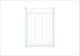 Portão Avipet Branco A70xL70 + Extensor 10cm Portão Avipet Branco A70xL70 + Extensor 10cm