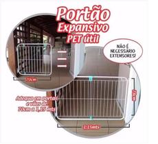 Portão cachorro Expansivo 70 a 115 cm - PETUTIL