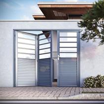 Portão de Abrir Pantografico Misto com Travessa sem Vidro 215x245 Req: 5 Portão de Abrir Pantografico Misto com Travessa sem Vidro 215x245 Req: 5