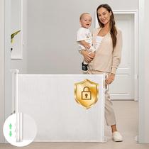 Portão de Bebê Retrátil Momcozy - 33cm de Altura, 140cm de Largura