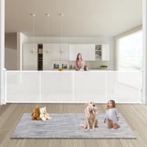Portão de Bebê Retrátil Pravoluxmax - 200cm de Largura e 94cm de Altura