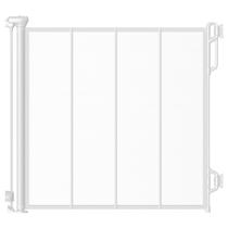 Portão de bebê retrátil SPACEANY 85x114cm, malha branca