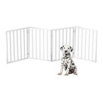 Portão de Madeira Dobrável para Pets PETMAKER - 4 Painéis, 72x60cm, Branco Portão de Madeira Dobrável para Pets PETMAKER - 4 Painéis, 72x60cm, Branco