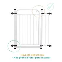 Portão de Proteção Grade Pet e Criança Kids Porta de 79 a 84cm