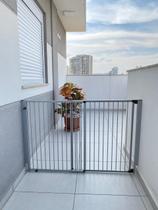 Portão de Segurança Crianças e PET Altura de 85cm e Largura Regulável de 105 a 200cm