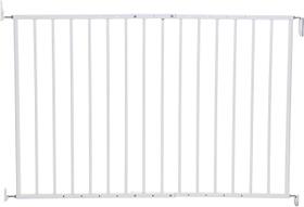 Portão de segurança Dreambaby Arizona Extenda montado em hardware branco Portão de segurança Dreambaby Arizona Extenda montado em hardware branco