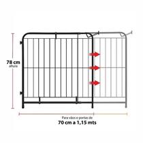 Portão de Segurança Expansivo Grande para Criança e Pet Ajustável 70 a 115cm Reforçado