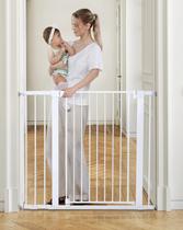 Portão de Segurança para Bebê COMOMY 36 - Extra Alto para Escadas e Portas (Branco)