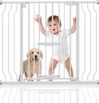 Portão de Segurança para Bebê CUYOENT Extra Alto com Porta para Gatos (75-110cm)