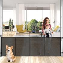 Portão de Segurança Retrátil Baby Gate Roter Mond - Extra Longo (138cm) - Preto