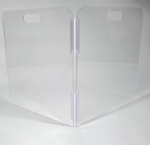 Portão dobrável de acrílico transparente Therafin com 2 painéis para animais de estimação Portão dobrável de acrílico transparente Therafin com 2 painéis para animais de estimação