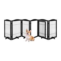Portão Dobrável para Pets PETMAKER - Cerca Interna para Cães (6 Painéis, Preto) Portão Dobrável para Pets PETMAKER - Cerca Interna para Cães (6 Painéis, Preto)