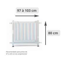 Portão Em PVC e Polietileno com Arco em Aço - Fixação sem Furos - AZUL E ROSA