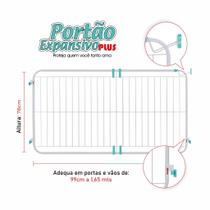 Portão Expansivo Grande 99cm a 165 Cm Proteção Pet Cachorro ou Criança Kids Portão Expansivo Grande 99cm a 165 Cm Proteção Pet Cachorro ou Criança Kids