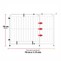 Portão Expansivo Proteção Criança/ Pet De 70 A 115 Cm Cor Branco - AçoMix