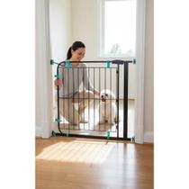 Portão Grade Expansivo Pet/Criança 70-115cm Preto