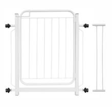 Portão Grade Para Proteção de Cães Bebês E Escada Tamanho 78 a 92 cm Com Extensor Branco