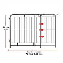 Portão Grade Proteção Expansivo Grande Para Criança Cachorro Pet De 70 A 115 Cm